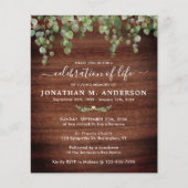 Beerdigung von Grünpflanzen zur Feier des Lebens (Vorderseite)