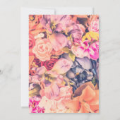 Beerdigung von Lebensbeerdigung Gedenkfeier Blüte Einladung (Rückseite)