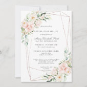 Beerdigung von Lebensbeerdigung Gedenkstätte Rosa  Einladung (Vorderseite)