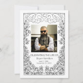 Beerdigung von Lebensfeierlichkeiten im Rahmen des Einladung (Vorderseite)