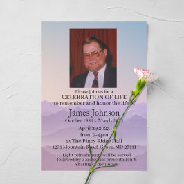 Beerdigung von Lebensgedenken Einladung