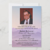 Beerdigung von Lebensgedenken Einladung (Vorderseite)