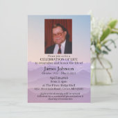 Beerdigung von Lebensgedenken Einladung (Stehend Vorderseite)