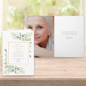 Beerdigung von Lebensgrün Blumen Beerdigung gefäls Einladung