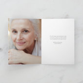 Beerdigung von Lebensgrün Blumen Beerdigung gefäls Einladung (Innenseite)