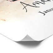 Beerdigung von Lebenspfirsich und Goldbeerdigung Poster (Ecke)