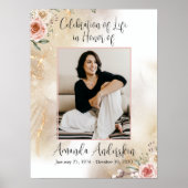 Beerdigung von Lebenspfirsich und Goldbeerdigung Poster (Vorne)