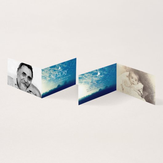 Beerdigung von liebenden Gedächtniswolken Gedichtk (Innenseite und Außenseite)