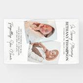 Beerdigung von Life 2 Foto Gedenkfeier Banner (Horizontal)