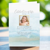 Beerdigung von Life Watercolor Beach Foto Beerdigu Programm