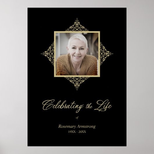 Beerdigung von Life Whimsical Script Foto Poster (Vorne)