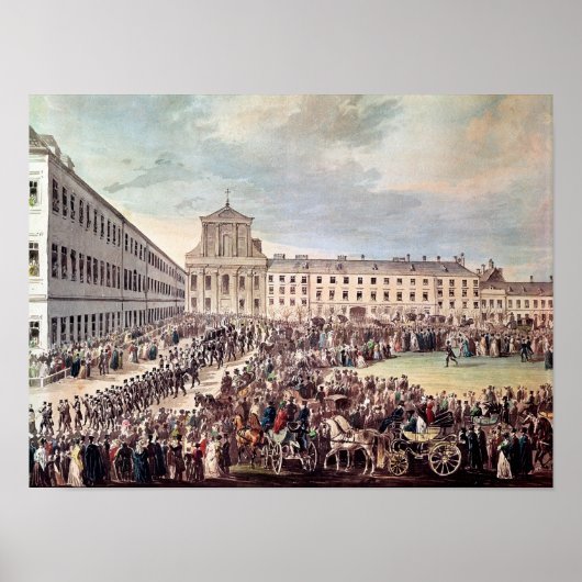 Beerdigung von Ludwig van Beethoven in Wien Poster (Vorne)
