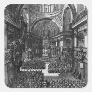 Beerdigung von Marie-Louise d'Orleans Queen of Quadratischer Aufkleber