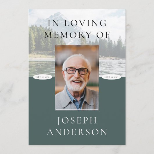 Beerdigung von Müttern Programm (Vorderseite)