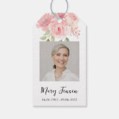 Beerdigung von Rose-Seed-Packet Geschenkanhänger (Rückseite)