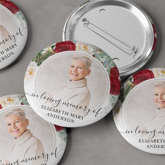 Beerdigung von Rote Rosen mit liebem Gedächtnis, B Button