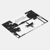 Beerdigung von Schwarz und Weiß für ewig Gästebuch (Ecke)