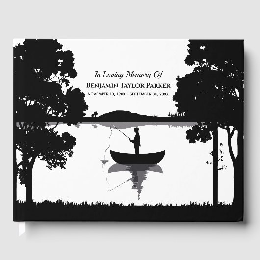 Beerdigung von Schwarz und Weiß für ewig Gästebuch (Vorderseite)