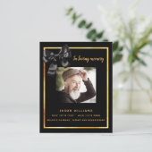 Beerdigung von Schwarzgold-Foto (Stehend Vorderseite)