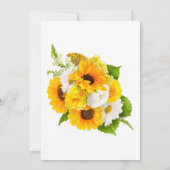 Beerdigung von Sonnenblumen Einladung (Rückseite)