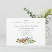 Beerdigung von Vögeln und Granatapfel anlässlich d Dankeskarte (Stehend Vorderseite)