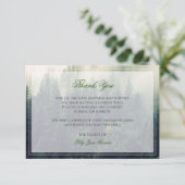 Beerdigung von Wäldern Danke, dass Sie Card Memori Dankeskarte (Stehend Vorderseite)