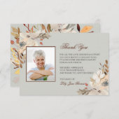 Beerdigung von Wasserfarben dank Karte | Memorial (Vorne/Hinten)