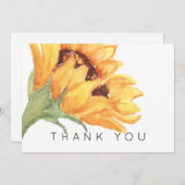 Beerdigung von Wasserfarben-Sonnenblumen Danke (Vorne/Hinten)