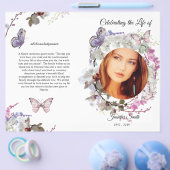 Beerdigung von White Orchids Butterfly Flyer (Einzeln)