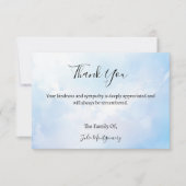 Beerdigung von Wolken Foto Danke Karte (Vorderseite)