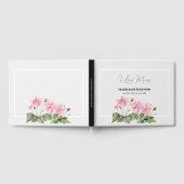 Beerdigung Wasserfarbe Gentle Pink Japanischer Ane Gästebuch (Voll)