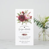 Beerdigung Wasserfarben-Gedenkstätte Dankeschön Karte (Stehend Vorderseite)