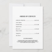 Beerdigung zur Beerdigung der Lebensblume Einladung (Rückseite)