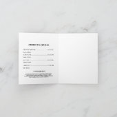 Beerdigung zur Beerdigung der Lebensblume Einladung (Innenseite)