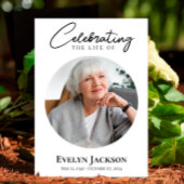 Beerdigungsankündigung,Foto des Gedenkdienstes Einladung