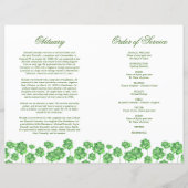 Beerdigungsauftrag des Dienstschließungsprogramms (Rückseite)