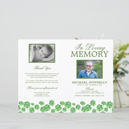 Beerdigungsauftrag des Dienstschließungsprogramms (Stehend Vorderseite)