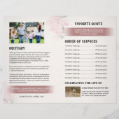 Beerdigungsauftrag des Flyers des Dienstprogramms (Rückseite)