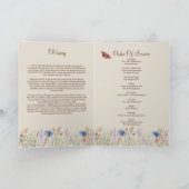 Beerdigungsauftrag des Fotos Karte (Innenseite)