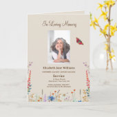 Beerdigungsauftrag des Fotos Karte (Gelbe Blume)