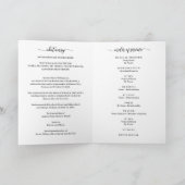 Beerdigungsauftrag des Fotos Programm (Innenseite)