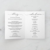 Beerdigungsauftrag des Fotos Programm (Innenseite)