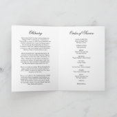 Beerdigungsauftrag des Fotos Service 5 Programm (Innenseite)