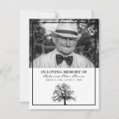 Beerdigungsauftrag | Elegant Tree Vielen Dank (Vorderseite)