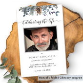 Beerdigungsauftrag, elegantes Gedenkprogramm