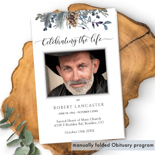 Beerdigungsauftrag, elegantes Gedenkprogramm