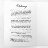 Beerdigungsauftrag Eulogie FotoCollage Dreifach Gefaltete Einladung (Innen Erste Seite)