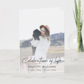 Beerdigungsauftrag | Feiern des Lebens Programm (Vorderseite)