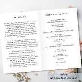 Beerdigungsauftrag, florales Gedenkprogramm