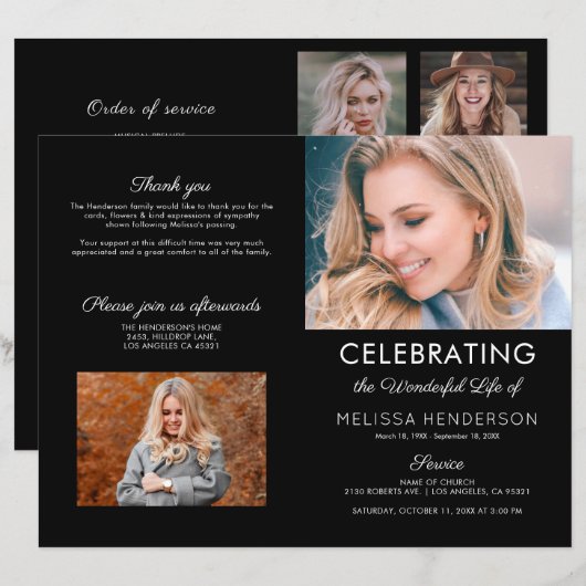 Beerdigungsauftrag | Memorial (Vorne/Hinten)